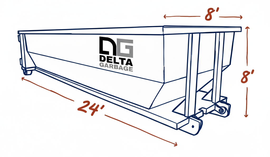 40 yard rolloff dumpster