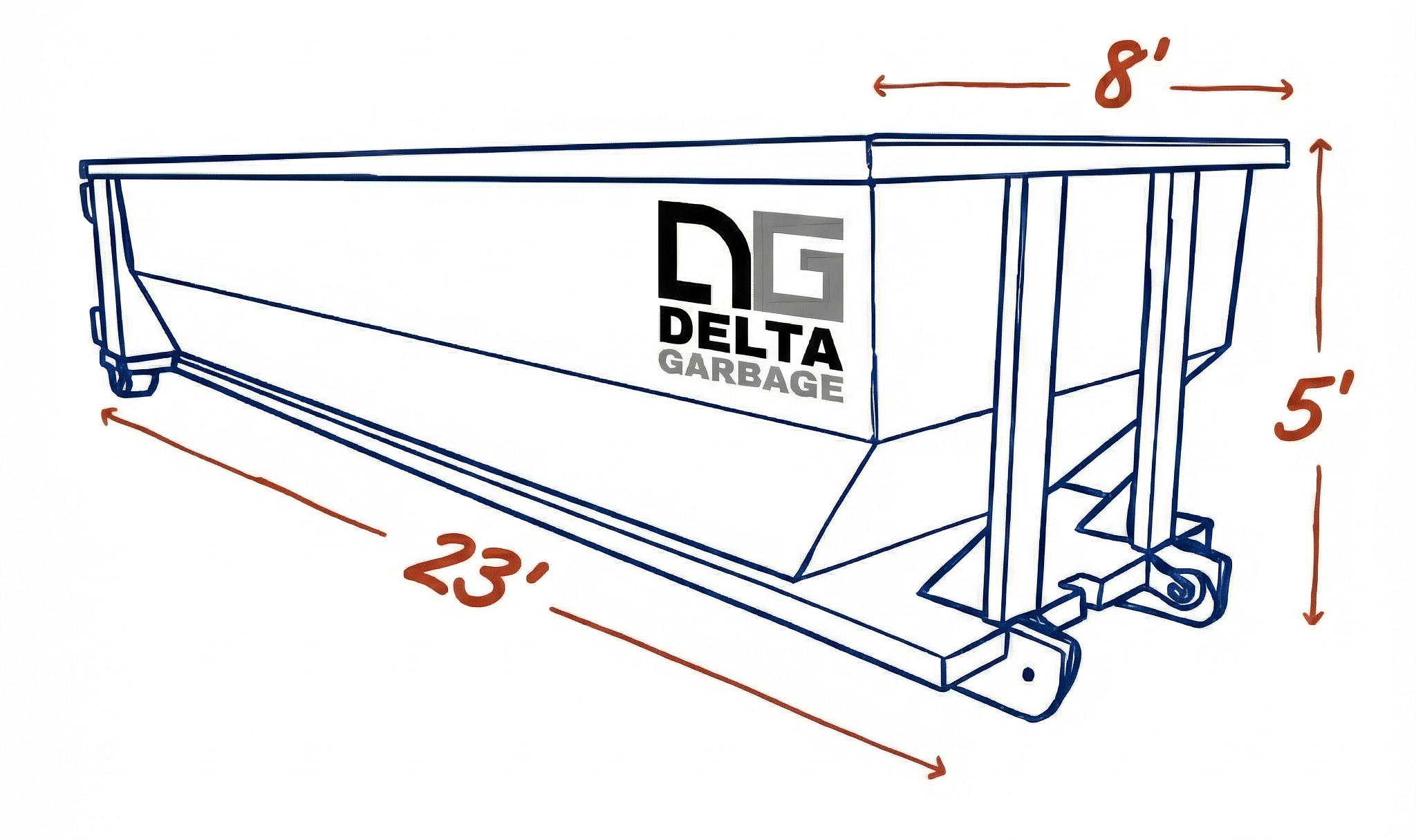 20 yard rolloff dumpster