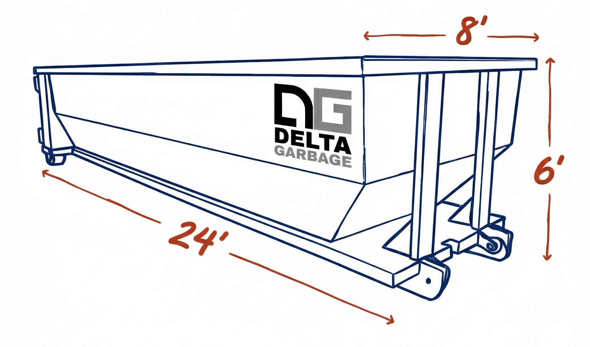 30 yard rolloff dumpster